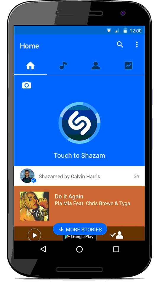 A demo of the prototype on Android phone how a user can select
 artists and the app will generate an album based on user preferences.